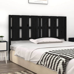 vidaXL Bed Headboard | Black | Solid Pine Wood 3