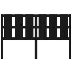 vidaXL Bed Headboard | Black | Solid Pine Wood 4