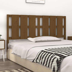 vidaXL Bed Headboard | Honey brown | Solid pine wood | 165.5x4x100 cm | Durable 3