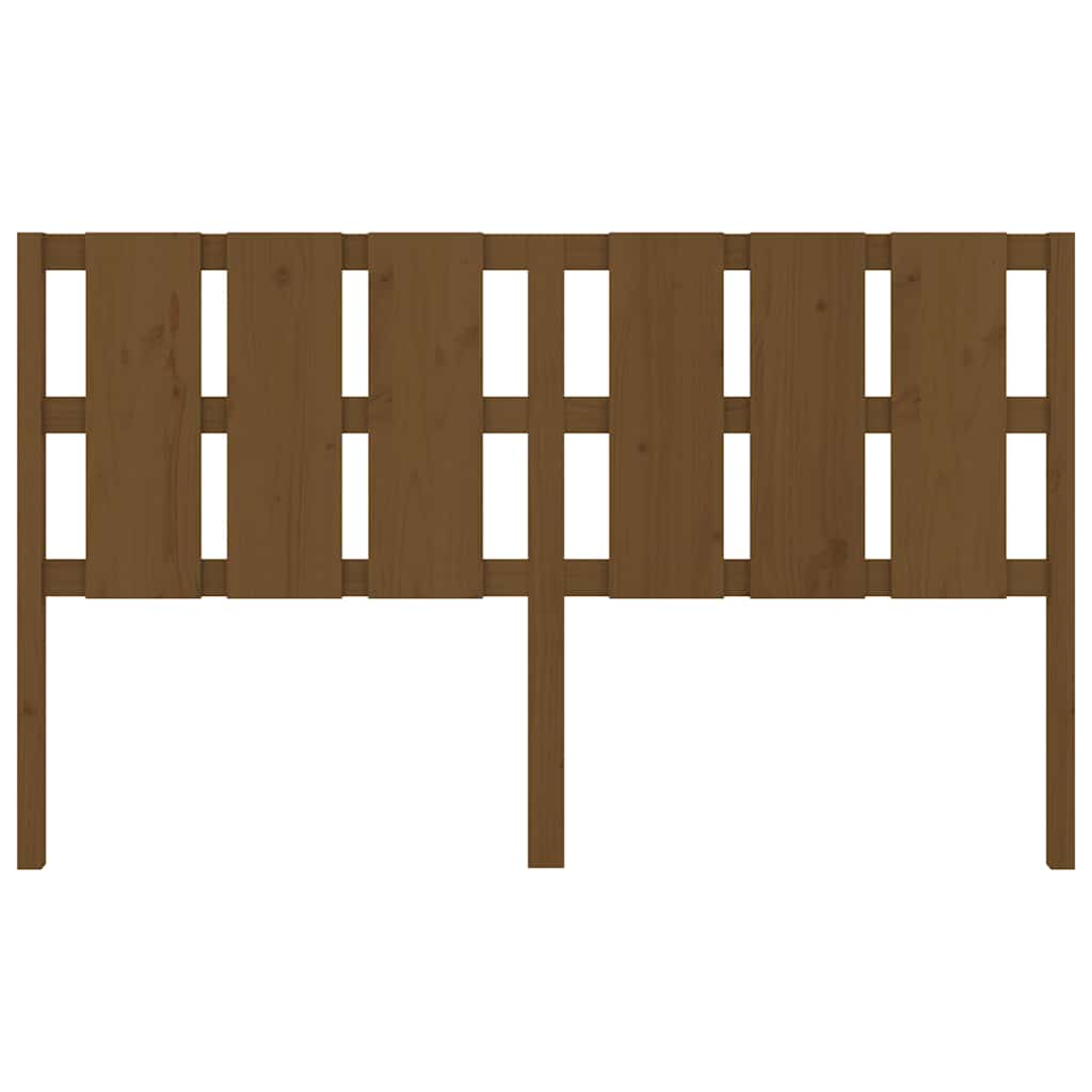 vidaXL Bed Headboard | Honey brown | Solid pine wood | 165.5x4x100 cm | Durable 4