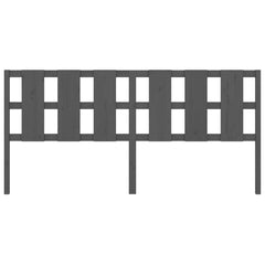 vidaXL Bed Headboard | Grey | Solid pine wood | 205.5 cm wide | Fancy Inlays 4