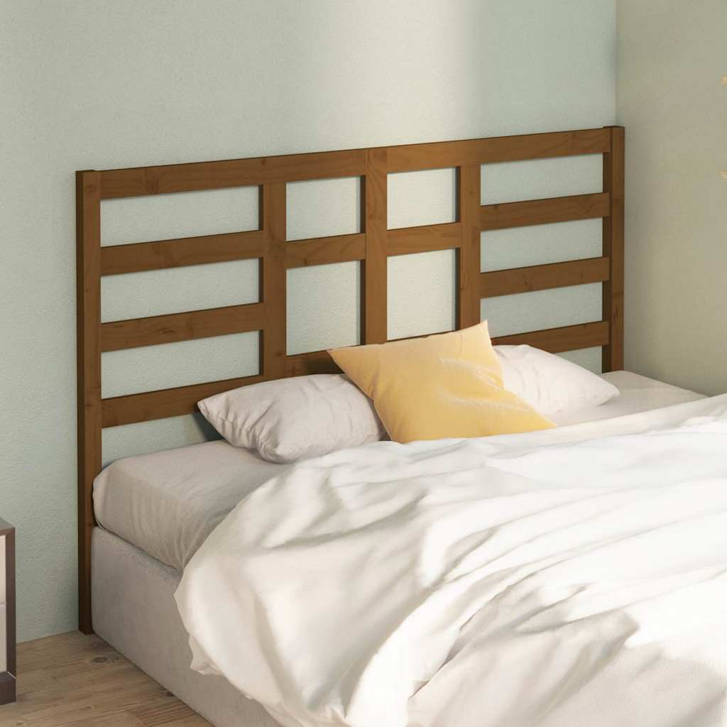 vidaXL Bed Headboard | Honey brown | Solid pine wood | Medium 3