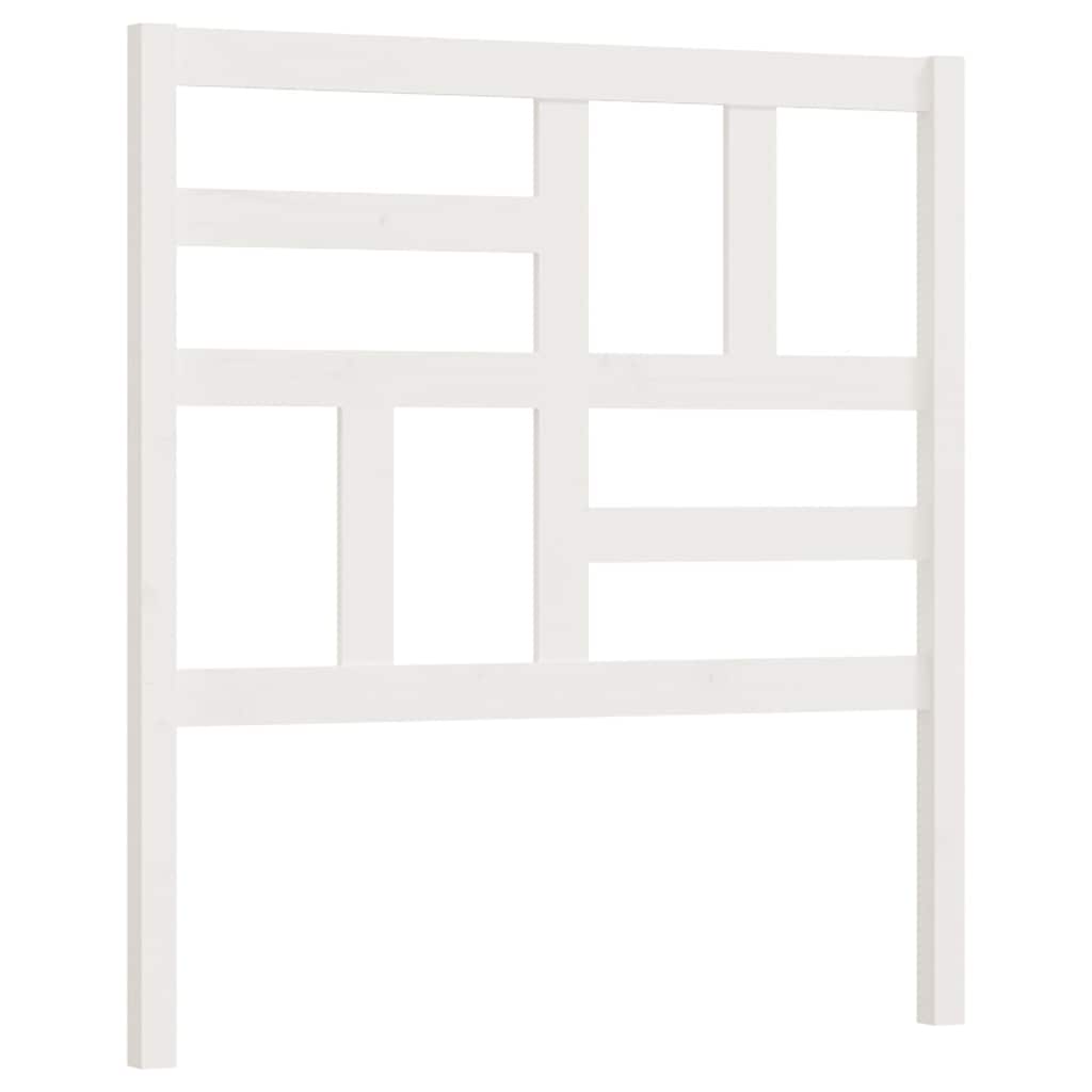 818166 vidaXL Bed Headboard White 81x4x104 cm Solid Wood Pine 2