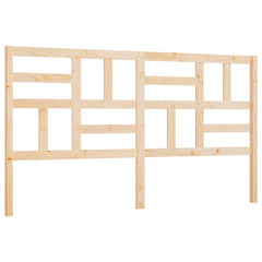 Bed Headboard 81x4x104 cm Solid Wood Pine Natural 186 x 104 cm