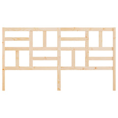 Bed Headboard 81x4x104 cm Solid Wood Pine Natural 186 x 104 cm