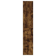 vidaXL Shoe Cabinet Smoked Oak 54x34x183 cm Engineered Wood 5