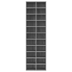 vidaXL Shoe Cabinet Grey Sonoma 54x34x183 cm Engineered Wood 4