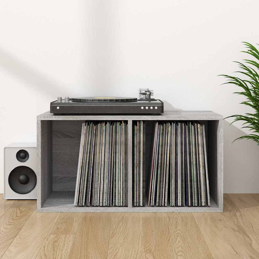 Vinyl Storage Box Grey Sonoma Engineered Wood