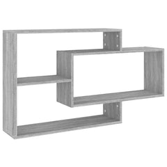 vidaXL Wall Shelf Grey Sonoma 104x20x58.5 cm Engineered Wood 2