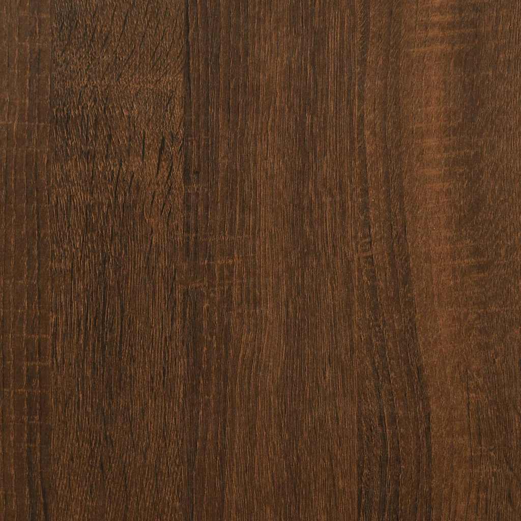 vidaXL Wall Shelf Brown Oak 104x20x58.5 cm Engineered Wood 6