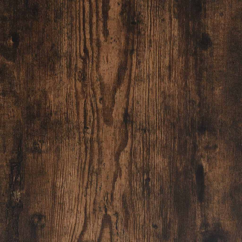 vidaXL Monitor Stand Smoked Oak 100x24x13 cm Engineered Wood 6