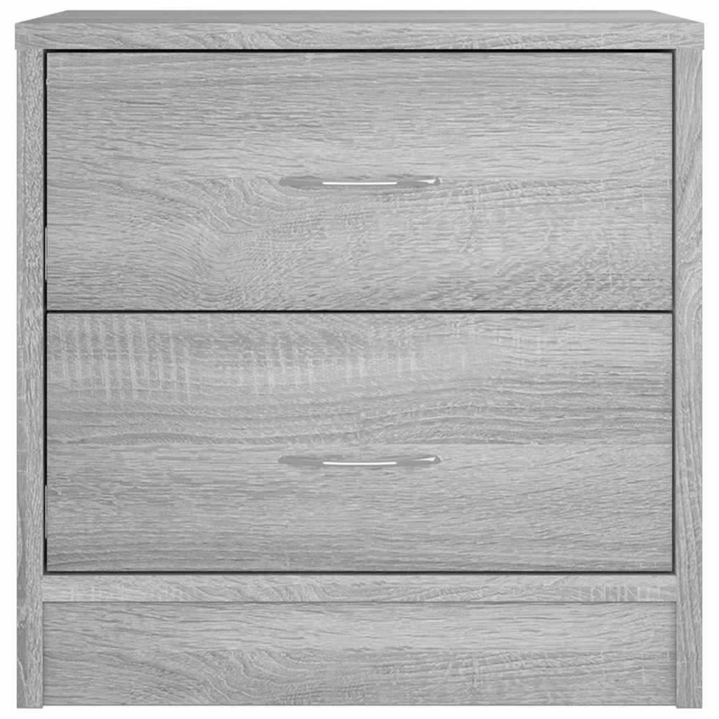 vidaXL Bedside Cabinet Grey Sonoma 40x30x40 cm Engineered Wood 4