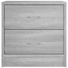 vidaXL Bedside Cabinet Grey Sonoma 40x30x40 cm Engineered Wood 4
