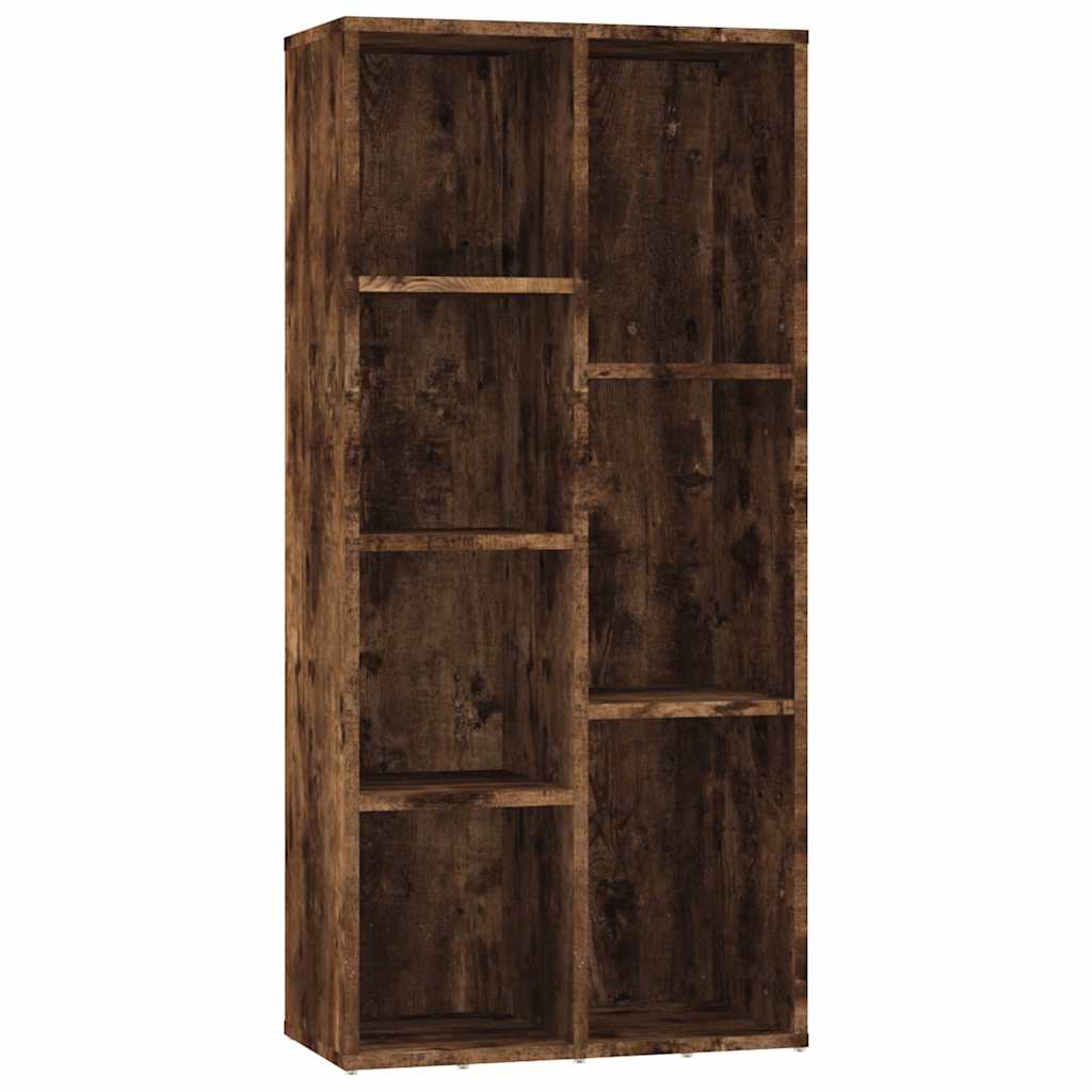 vidaXL Book Cabinet Smoked Oak 50x25x106 cm 2
