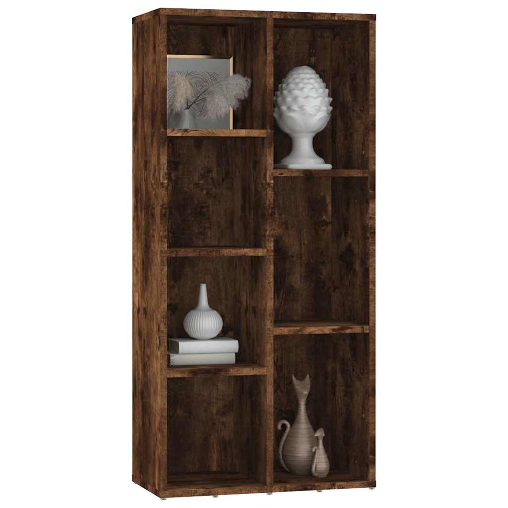 vidaXL Book Cabinet Smoked Oak 50x25x106 cm 4