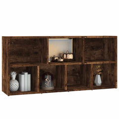 vidaXL Book Cabinet Smoked Oak 50x25x106 cm 5