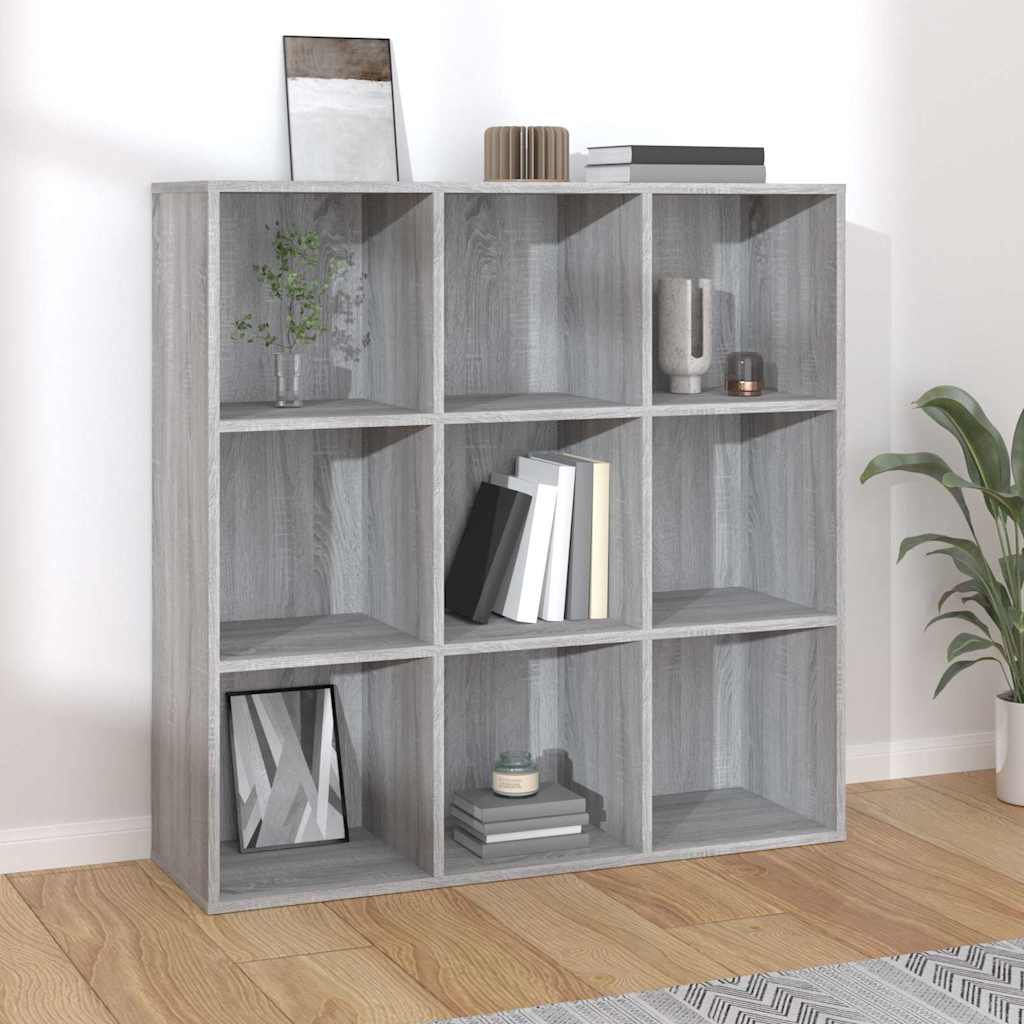 vidaXL Book Cabinet Grey Sonoma 98x29x97.5 cm 1