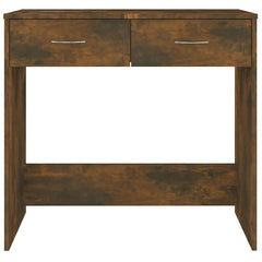 vidaXL Desk Smoked Oak 80x40x75 cm Engineered Wood 4