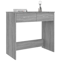 vidaXL Desk Grey Sonoma 80x40x75 cm Engineered Wood 3