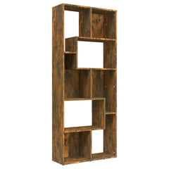 vidaXL Book Cabinet Smoked Oak 67x24x161 cm Engineered Wood 2