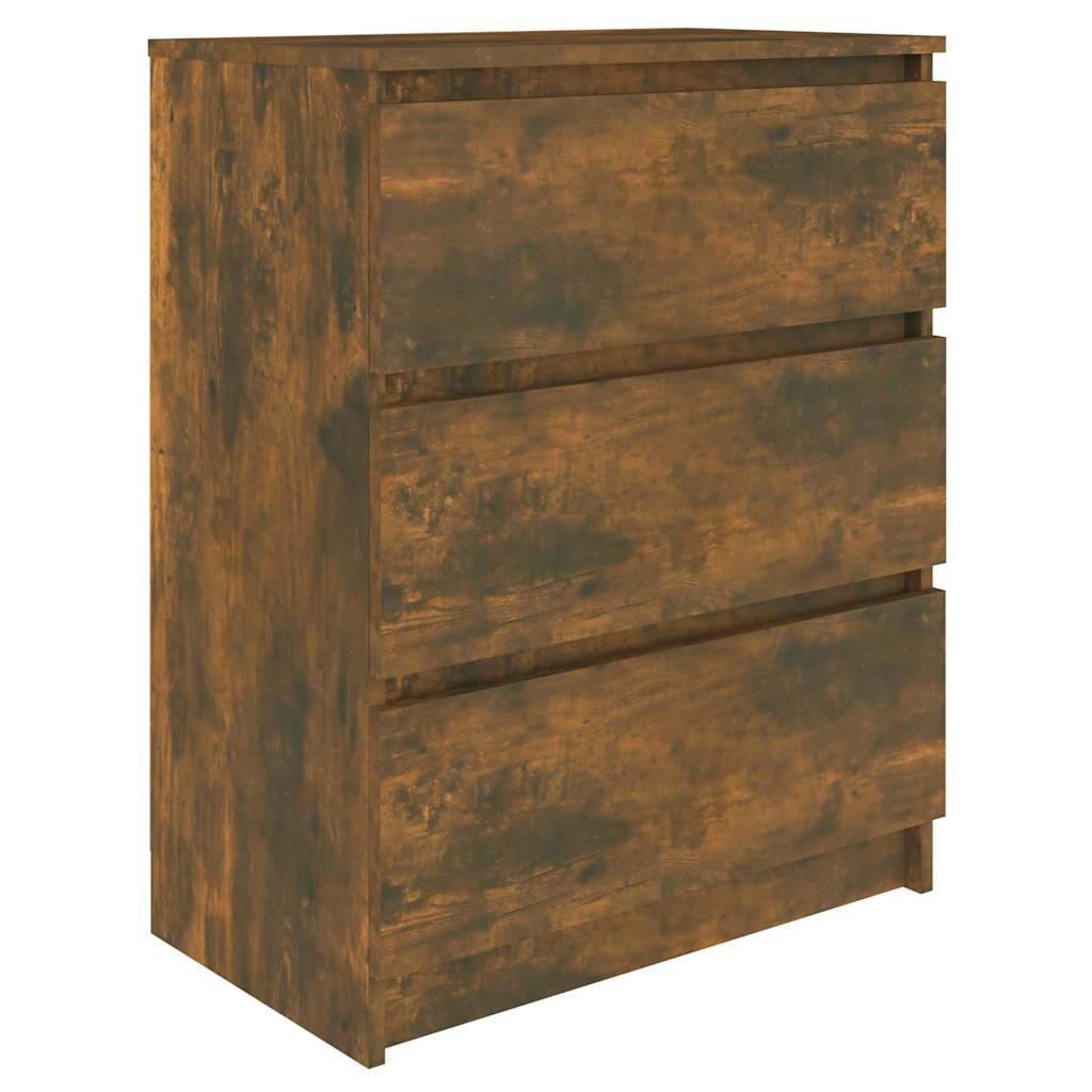 vidaXL Sideboard Smoked Oak 60x35x76 cm Engineered Wood 2