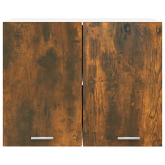 vidaXL Hanging Cabinet Smoked Oak 80x31x60 cm Engineered Wood 5