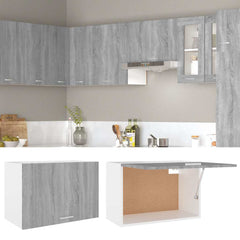 vidaXL Hanging Cabinet Lyon Grey Sonoma 60x31x40 cm Engineered Wood 3