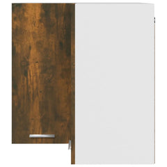 vidaXL Hanging Corner Cabinet Lyon Smoked Oak 57x57x60 cm Engineered Wood 5