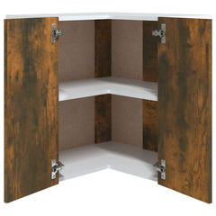 vidaXL Hanging Corner Cabinet Lyon Smoked Oak 57x57x60 cm Engineered Wood 6