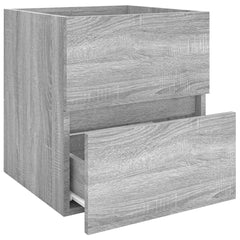 vidaXL Sink Cabinet | Grey Sonoma | Engineered wood | Compact | Sink Cabinet 4