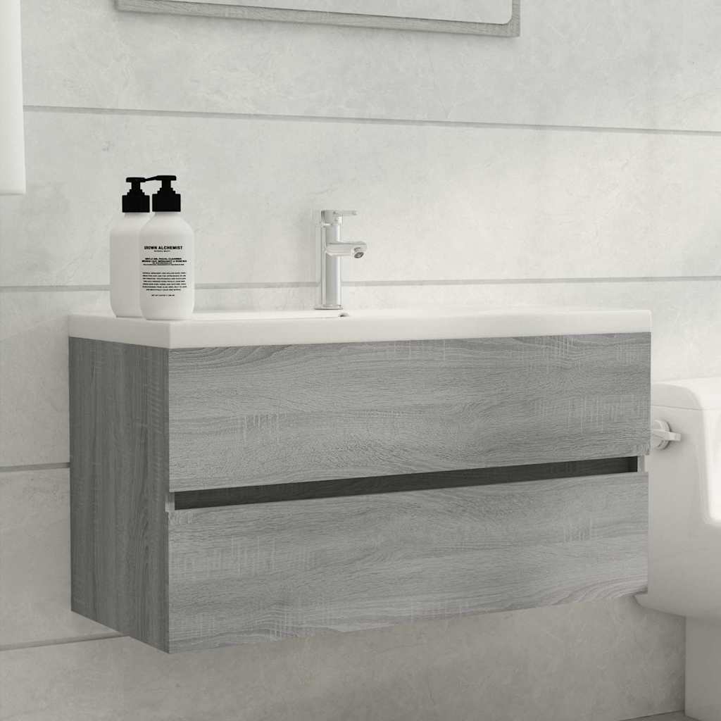 vidaXL Sink Cabinet 90x38.5x45 cm Engineered Wood