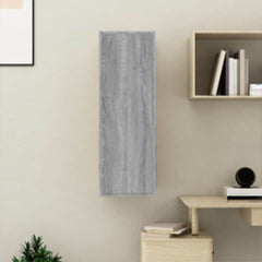 vidaXL TV Cabinet Grey Sonoma 30.5x30x90 cm Engineered Wood 3