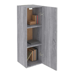 vidaXL TV Cabinet Grey Sonoma 30.5x30x90 cm Engineered Wood 4