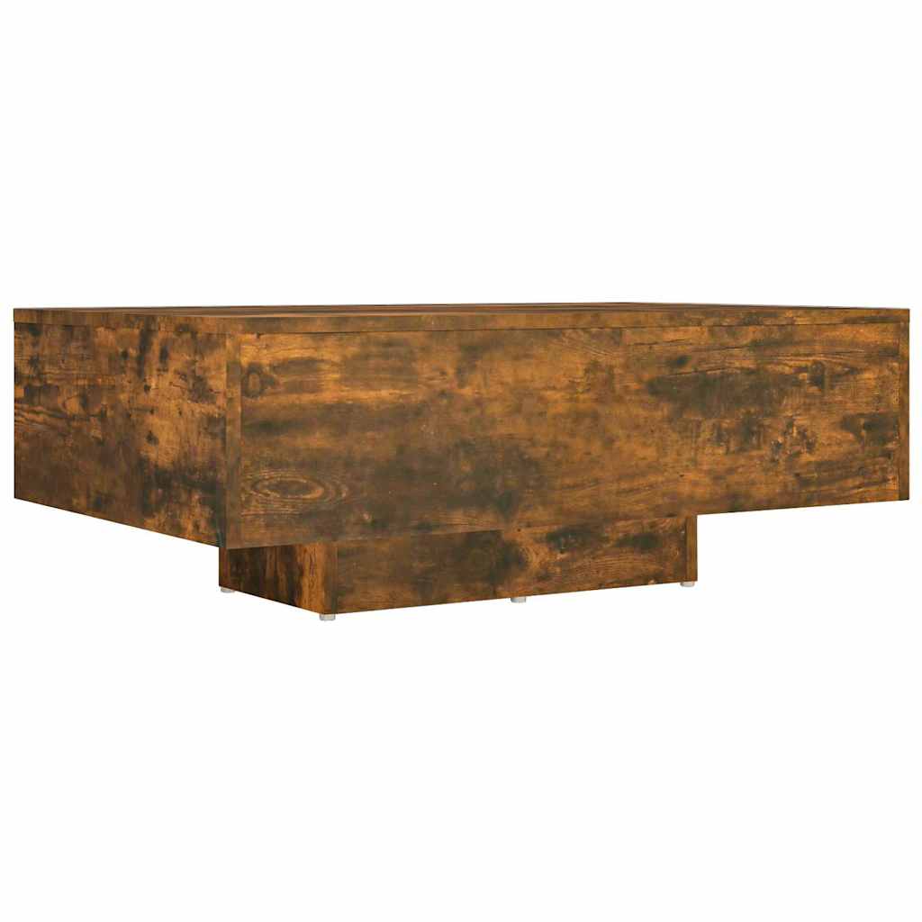vidaXL Coffee Table Smoked Oak 85x55x31 cm Engineered Wood 2