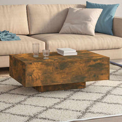 vidaXL Coffee Table Smoked Oak 85x55x31 cm Engineered Wood 3