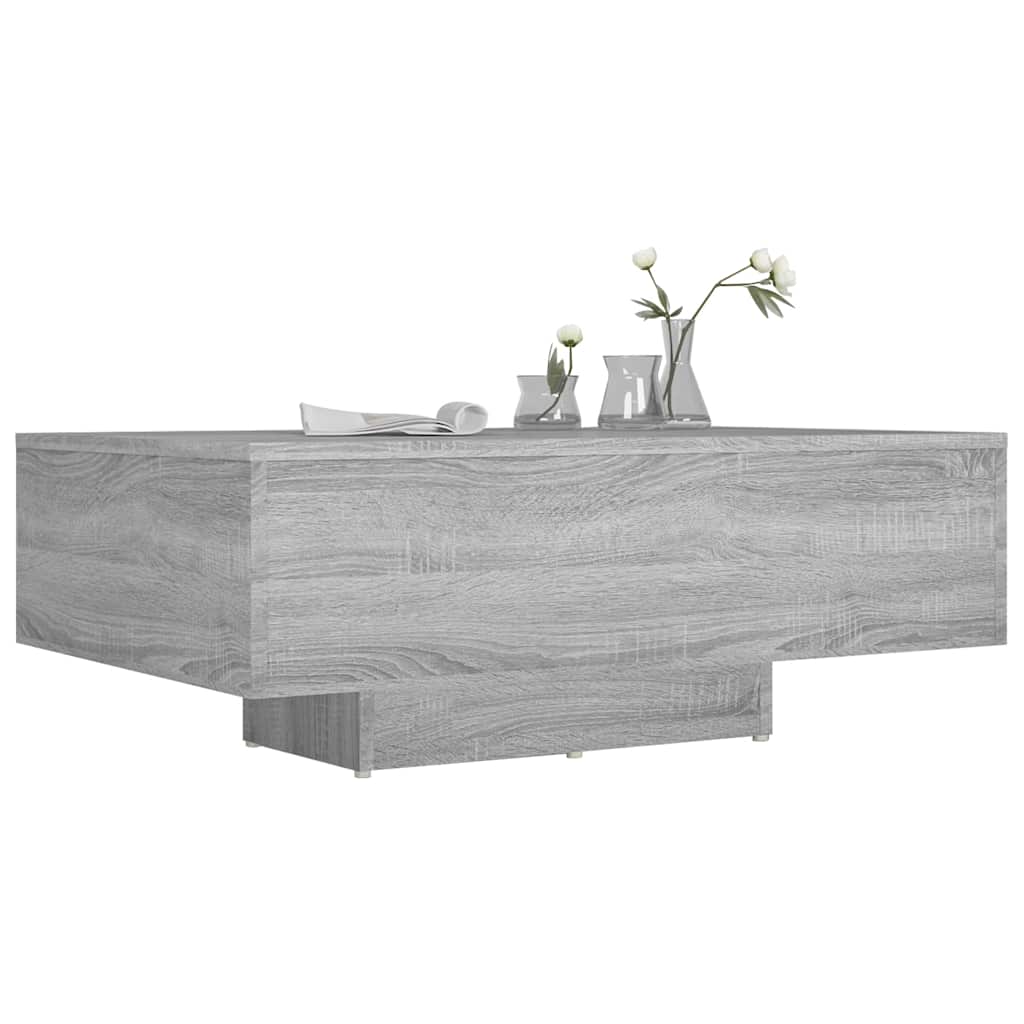 vidaXL Coffee Table Grey Sonoma 85x55x31 cm Engineered Wood 4