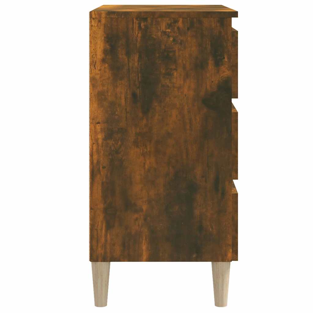 vidaXL Sideboard Smoked Oak 60x35x69 cm Engineered Wood 6