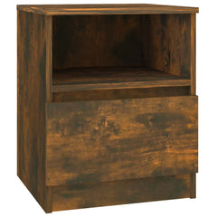 vidaXL Bedside Cabinets 2 pcs Smoked Oak 40x40x50 cm Engineered Wood 4