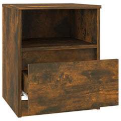 vidaXL Bedside Cabinets 2 pcs Smoked Oak 40x40x50 cm Engineered Wood 6