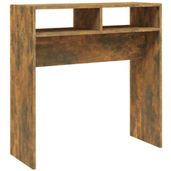 vidaXL Console Table Smoked Oak 78x30x80 cm Engineered Wood 2