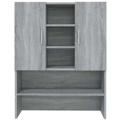 vidaXL Washing Machine Cabinet Grey Sonoma 70.5x25.5x90 cm 6