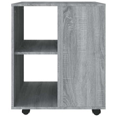 vidaXL Rolling Cabinet Grey Sonoma 60x53x72 cm Engineered Wood 5