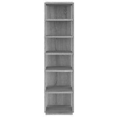 vidaXL Shoe Racks 2 pcs Grey Sonoma 27.5x27x102 cm Engineered Wood 4