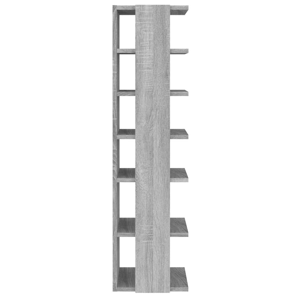 vidaXL Shoe Racks 2 pcs Grey Sonoma 27.5x27x102 cm Engineered Wood 5