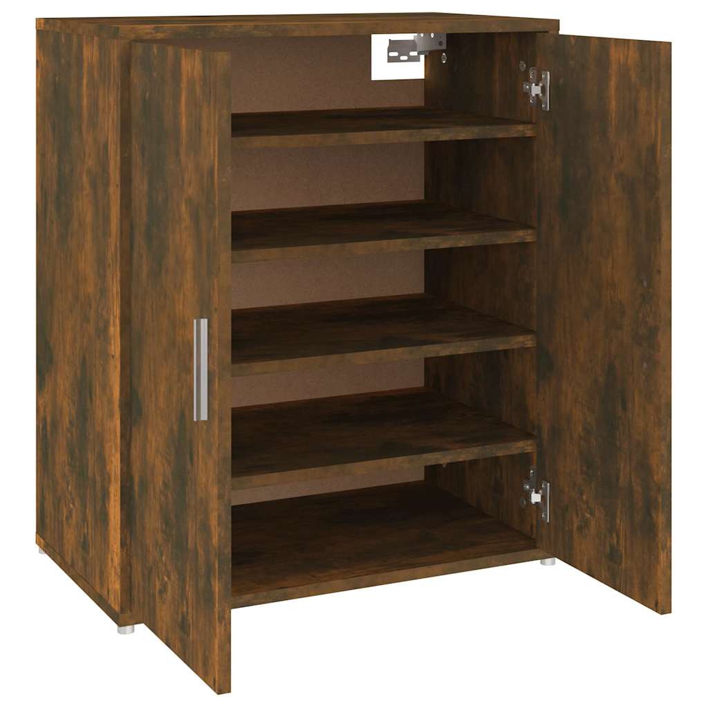 vidaXL Shoe cabinets 60 x 35 x 70 cm Smoked Oak 6