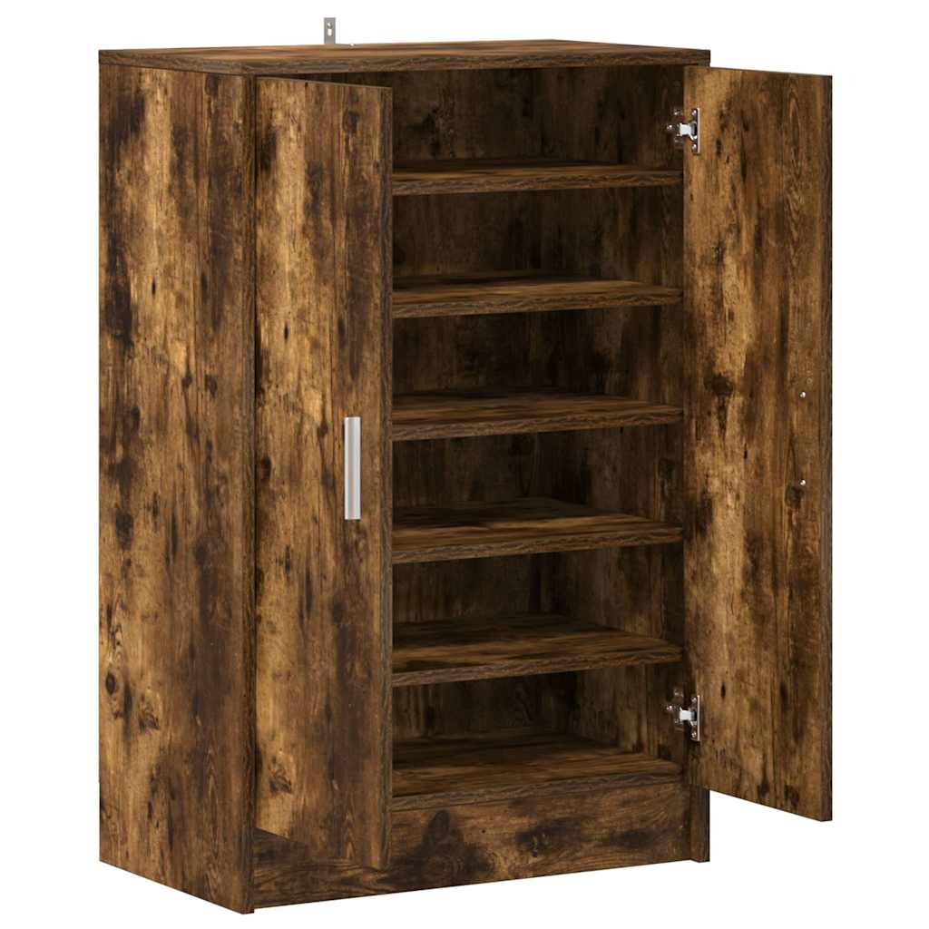 vidaXL Shoe cabinets 60 x 35 x 92 cm Engineered Wood Smoked Oak 5