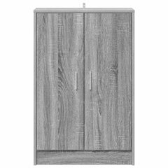vidaXL Shoe cabinets 60 x 35 x 92 cm Engineered Wood Grey Sonoma 4