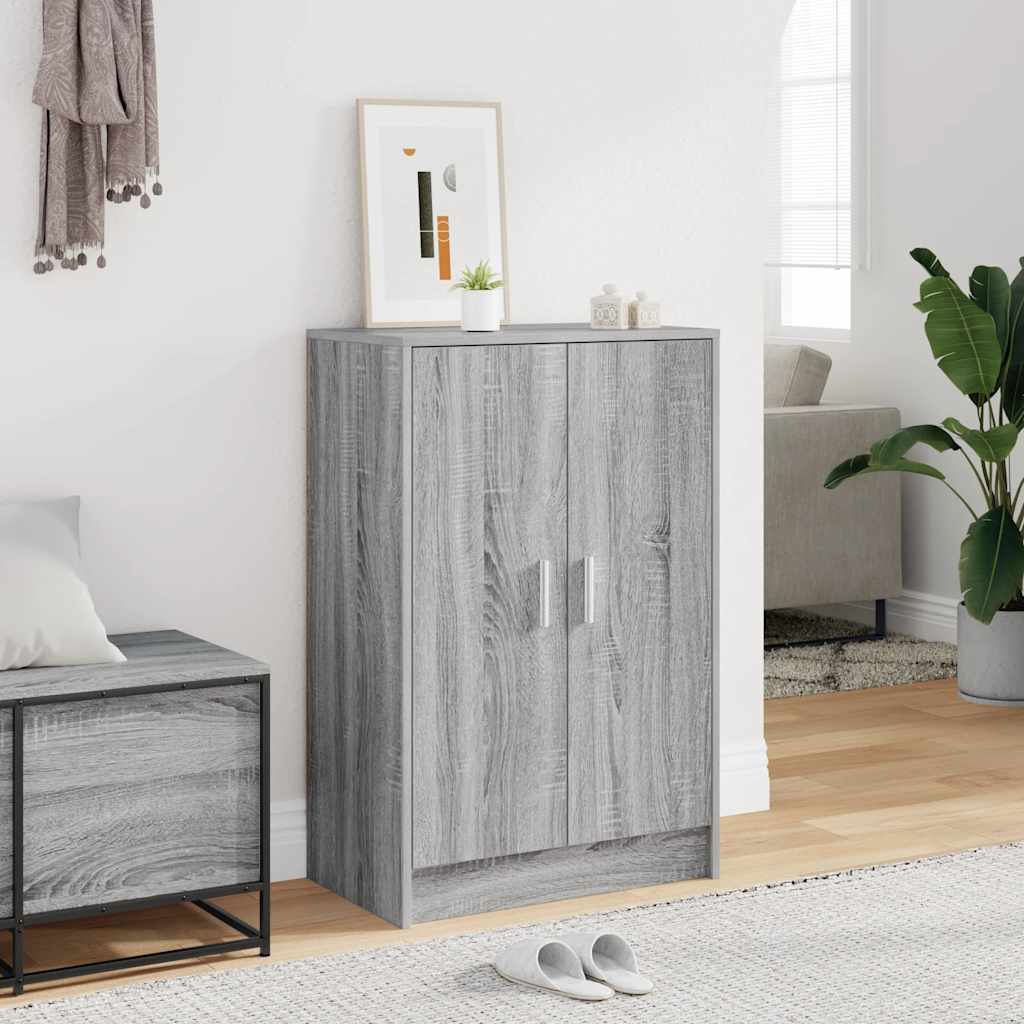 vidaXL Shoe cabinets 60 x 35 x 92 cm Engineered Wood Grey Sonoma 1