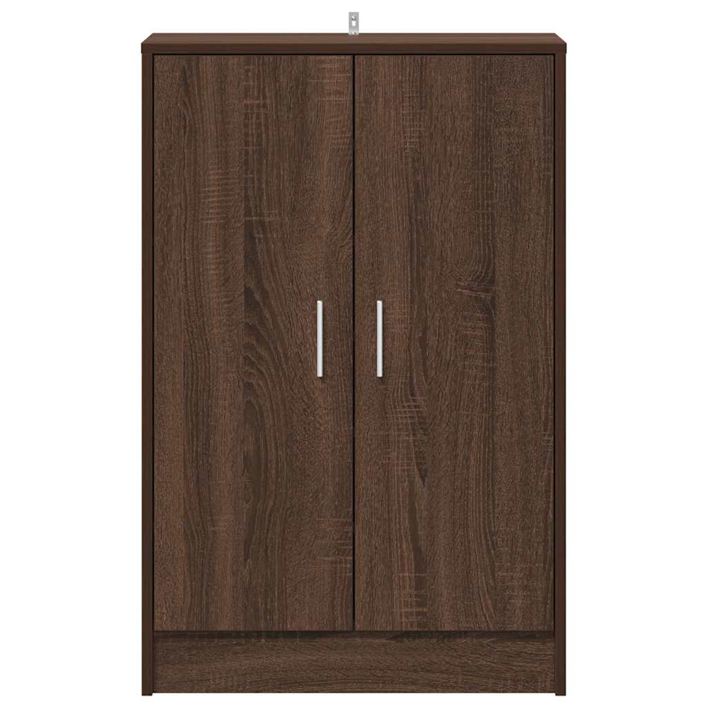 vidaXL Shoe cabinets 60 x 35 x 92 cm Engineered Wood Brown Oak 4