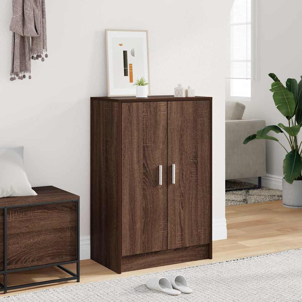 vidaXL Shoe cabinets 60 x 35 x 92 cm Engineered Wood Brown Oak 1